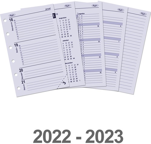 AGENDAVULLING 2022-2023 KALPA POCKET -AGENDA INTERIEURS 6237-22-23 7D/2P