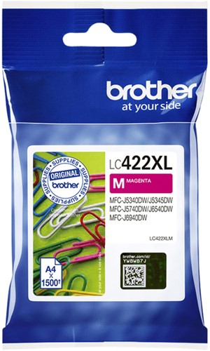 INKCARTRIDGE BROTHER LC-422XLM ROOD -BROTHER INKJET LC422XLM