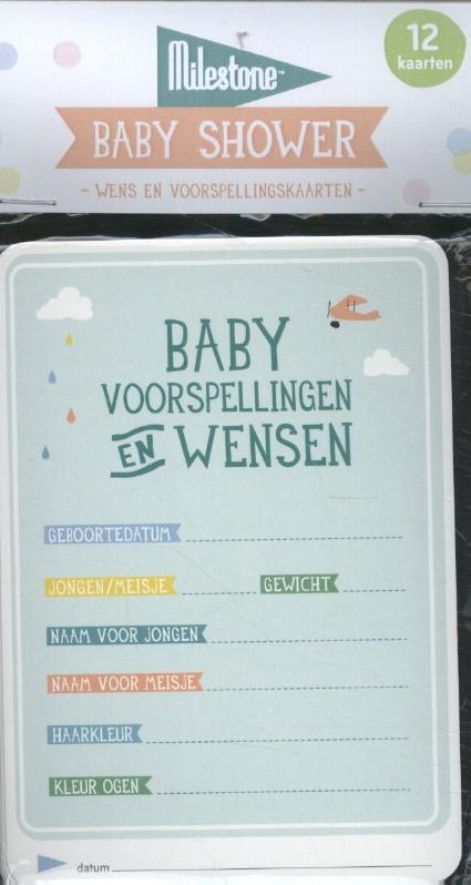 Super Babyshower kaarten -Baby voorspellingen en wensen Broekhuis, Gemma FT-35