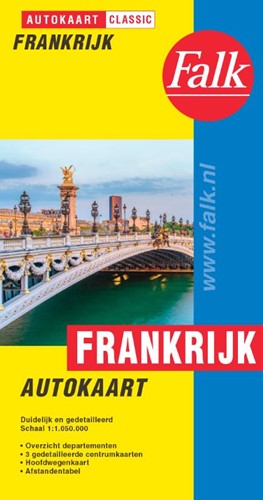 Falk autokaart Frankrijk classic