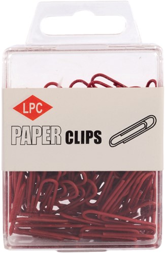 PAPERCLIP LPC 28MM ROOD -PAPERCLIPS 20501