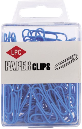 PAPERCLIP LPC 28MM BLAUW -PAPERCLIPS 20503